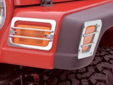 Προστατευτικά Φλας & στα φτερά 4τεμ χρωμίου Wrangler  97-06