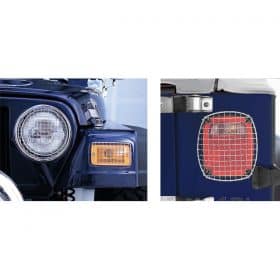 Κιτ προστασίας  φαναριών χρωμίου σετ 6 τεμ Wrangler 97-06