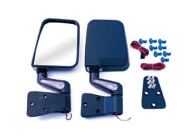 Καθρέπτες θερμαινόμενοι με LED μαύροι  Wrangler 87-02  μισές πόρτες (ζευγάρι)
