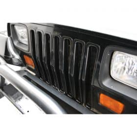 Ενθετα μάσκας μαύρα σετ 7 τεμ.Wrangler  87-95