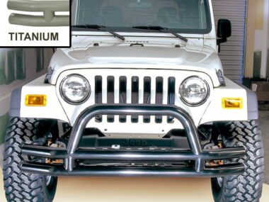 Μπροστινός σωληνωτός προφυλακτήρας Titanium  Wrangler &  CJ  76-06