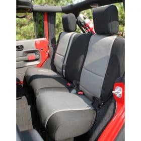 Κάλυμα Neopren καθισμάτων πίσω μαύρο/γκρί Wrangler 07-08 4d