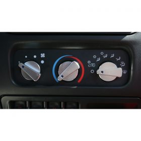 Κουμπί αλουμινίου Blue light A/C 99-06 Wrangler  set  3pcs