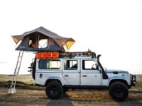 Land Rover Defender 110 (1983-2016) Slimline II Roof Rack Kit / Tall - by Front Runner - Image 7