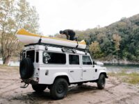 Land Rover Defender 110 (1983-2016) Slimline II Roof Rack Kit / Tall - by Front Runner - Image 6