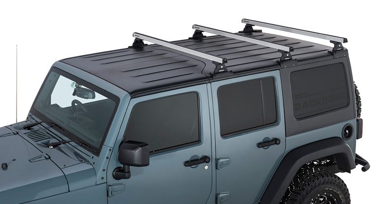Post Production: Ideal Computers & Digital Studio. Σετ Μπάρες RHINO RACK, HEAVY DUTY 1500MM (3),SILVER BACKBONE, JEEP WRANGLER JKU, 4 DOORS - Image 1