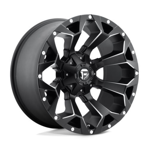 Large-web_ASSAULT D546 20x10 A1 (1) ASSAULT MATTE BLACK MILLED Ζάντες Fuel Off-Road 17X9 6X135/5.5 -12.0 - Image 1