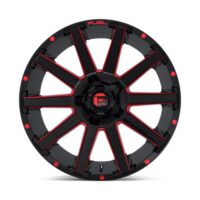 CONTRA BLACK/RED 22X10 6X135/5.5 106.1 NLQ Ζάντες Fuel Off-Road - Image 3