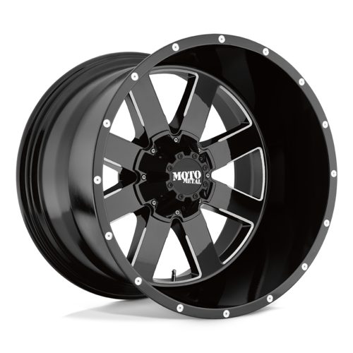 Large-web_MO962_Gloss Black Milled MO962 GLOSS BLACK MILLED Ζάντες Moto Metal 17X10 5X5.0/5.5 -24MM - Image 1