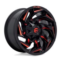 REACTION GLOSS BLACK MILLED W/ RED TINT Ζάντες Fuel Off-Road 20X9 5X4.5/5.0 78 NLQ 01MM