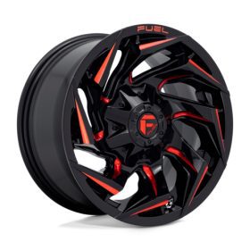 REACTION GLOSS BLACK MILLED W/ RED TINT Ζάντες Fuel Off-Road 20X9 6X135/5.5 106.1 NLQ