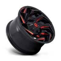 REACTION GLOSS BLACK MILLED W/ RED TINT Ζάντες Fuel Off-Road 20X9 5X4.5/5.0 78 NLQ 01MM - Image 3