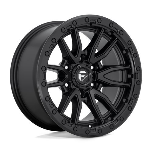 Large-web_REBEL D679 6LUG 17x9 ET12 MATTE BLK A1 REBEL MATTE BLACK Ζάντες Fuel Off-Road 18X9 5X5.5 78.1 BD -12 - Image 1