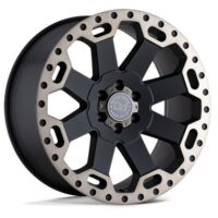 BR WARLORD 17X9 5X127 -12 71 M-BLK DDT W/ MACH DARK TINT LIP Ζάντες Black Rhino