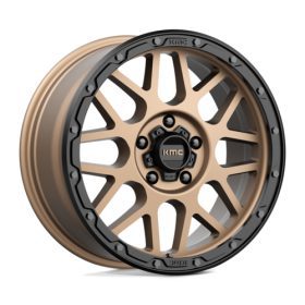 KM535 MATTE BRONZE W MATTE BLACK LIP 18X8.5 5X5.0 35M Ζάντες KMC