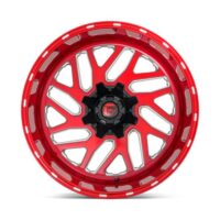 TRITON CANDY RED MILLED 20X10 5X4.5/5.0 78.1 QLD -18 Ζάντες Fuel Off-Road - Image 2