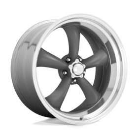 VN215 MAG GRAY W/ MACHINED LIP TT-II 15X8 5X5.0 3.75BS Ζάντες Vintage