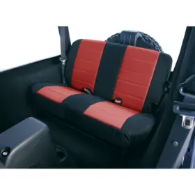 Κάλυμα Πίσω Καθισμάτων Neopren Μαύρο/ Κόκκινο για Wrangler YJ '87-'95